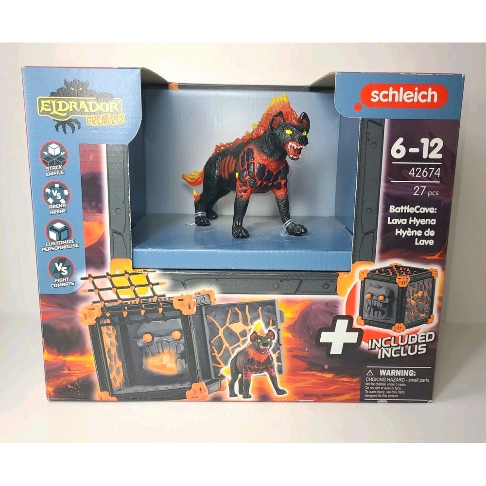 Schleich‎ Eldrador Creatures BattleCave Lava Hyena Play– NEW